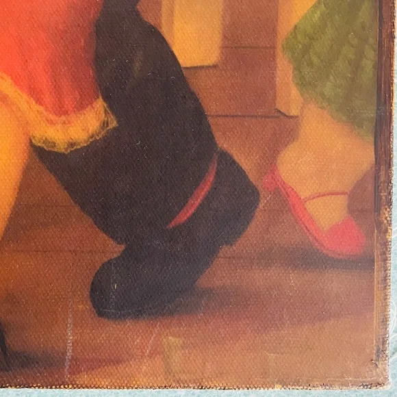 Vintage Fernando Botero Canvas Painting - Picture 4 of 7